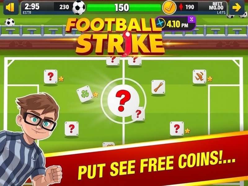 Football Strike gameplay on mobile screen