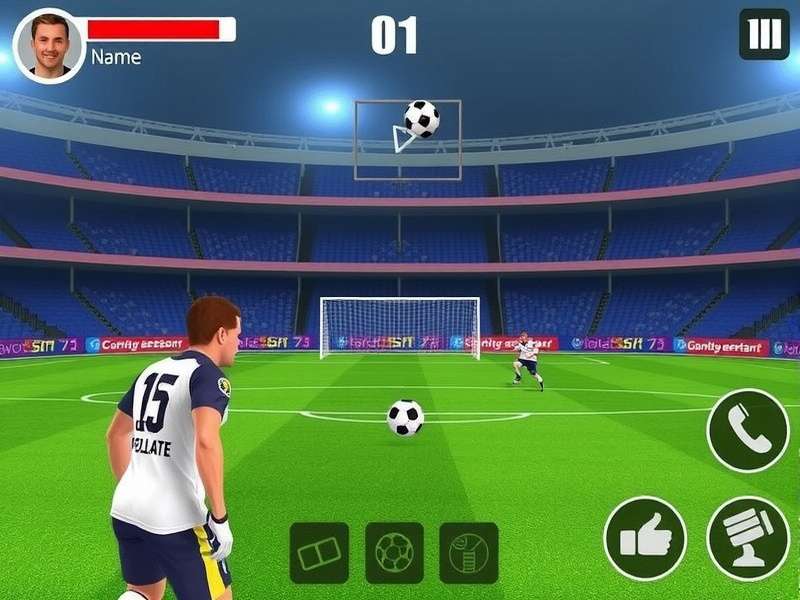 Football Strike Game Unblocked gameplay screenshot showing a player taking a free kick