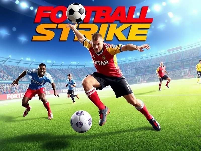 Football Strike gameplay screenshot showing a penalty kick moment