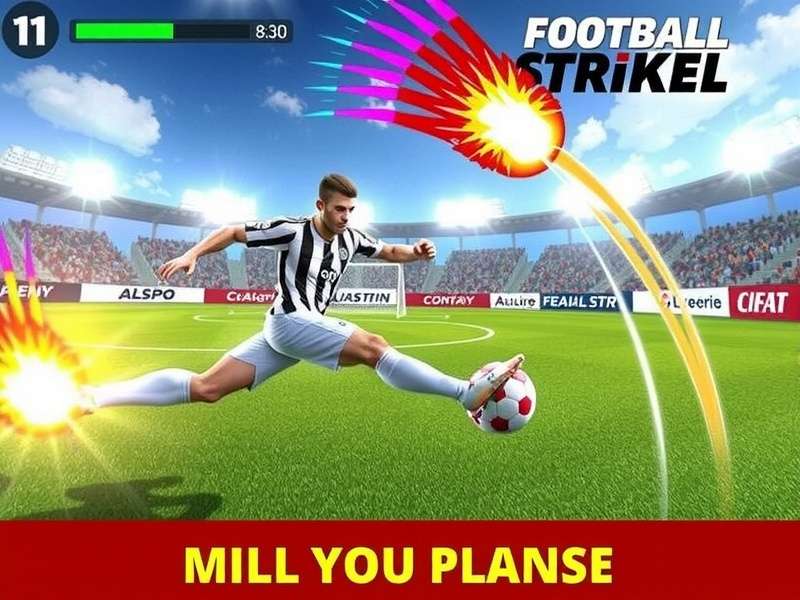 Football Strike Ball Power Max Mod Apk gameplay screenshot showing enhanced features