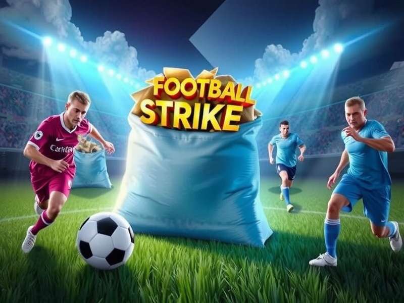 Football Strike VIP Bag Opening showcase with rare items and gold coins